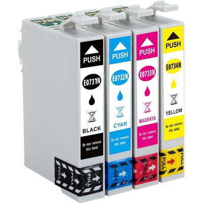 适用爱普生73 73N墨盒C79 C90 C110 CX3900 CX5500 CX8300 T20 T22E TX100 TX110 T40W TX300F TX600FW墨水盒