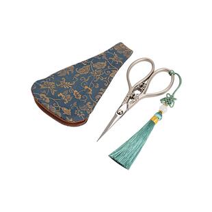 圭隐堂茶叶包装小剪刀不锈钢迷你复古日式家用茶艺剪茶具配件零配