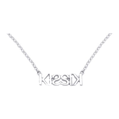 justgold镇金店银项链简约大方