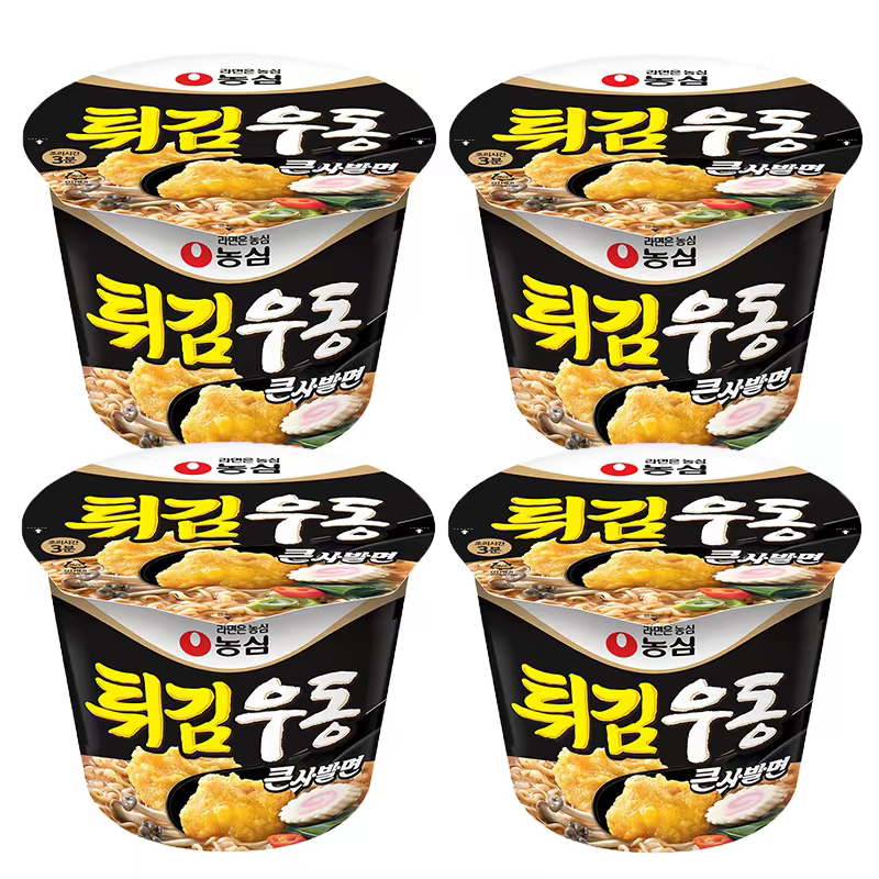 包邮韩国进口农心炸乌冬面111g大碗面乌冬海鲜味泡面方便面速食