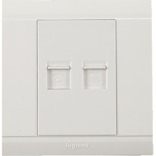 罗格朗插座开关美仑山五孔插座面板10A电源墙壁开关插座86型5孔