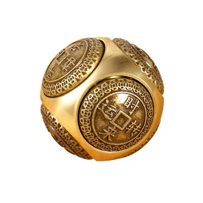 六面转钱手把件时来运转玄关家用