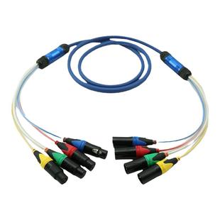 多通道音频信号线缆车2~4~8路舞台灯光音响信号线 多芯卡侬连接线