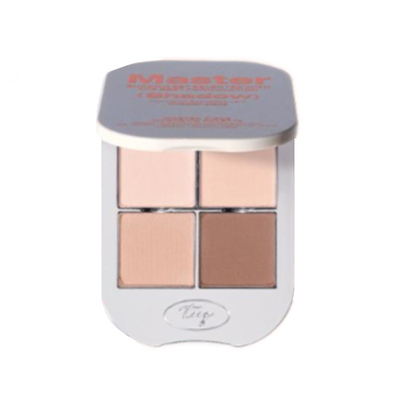 韩国Tooq全哑光基础四色眼影盘面部盘修容高光鼻影水泥色 A07/A08