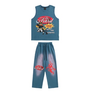 ROCKYROAD 嘻哈 hiphop街舞儿童潮服演出服LOGO中性纯棉T恤少年