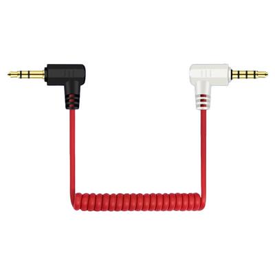 适用于罗德麦克风3.5mm连接线弯头trs转trrs转接线4节3极双头3.5m音频线话筒录音无线领夹麦手机小蜜蜂数据线