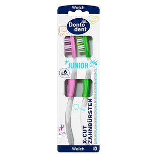 DM德国dontodent儿童牙刷宝宝换牙期清洁护齿3-6-12岁以上硬毛