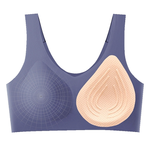 义乳胸罩术后专用文胸二合一硅胶女假乳房假胸乳腺切除硅胶内衣夏