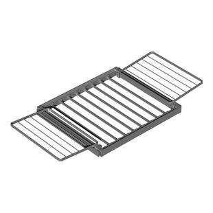 阳台洗衣机抽拉衣架烘干机上方伸缩隐形折叠晾衣架反弹置物架滑轨