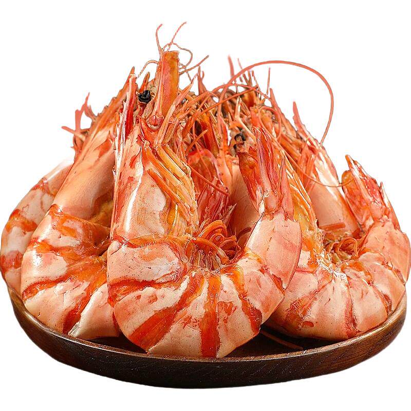 配料干净特大烤海虾！不卖养殖虾