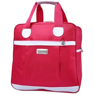 女手提旅行包短途商务出差小行李包袋简约轻便穿拉杆包防水牛津布