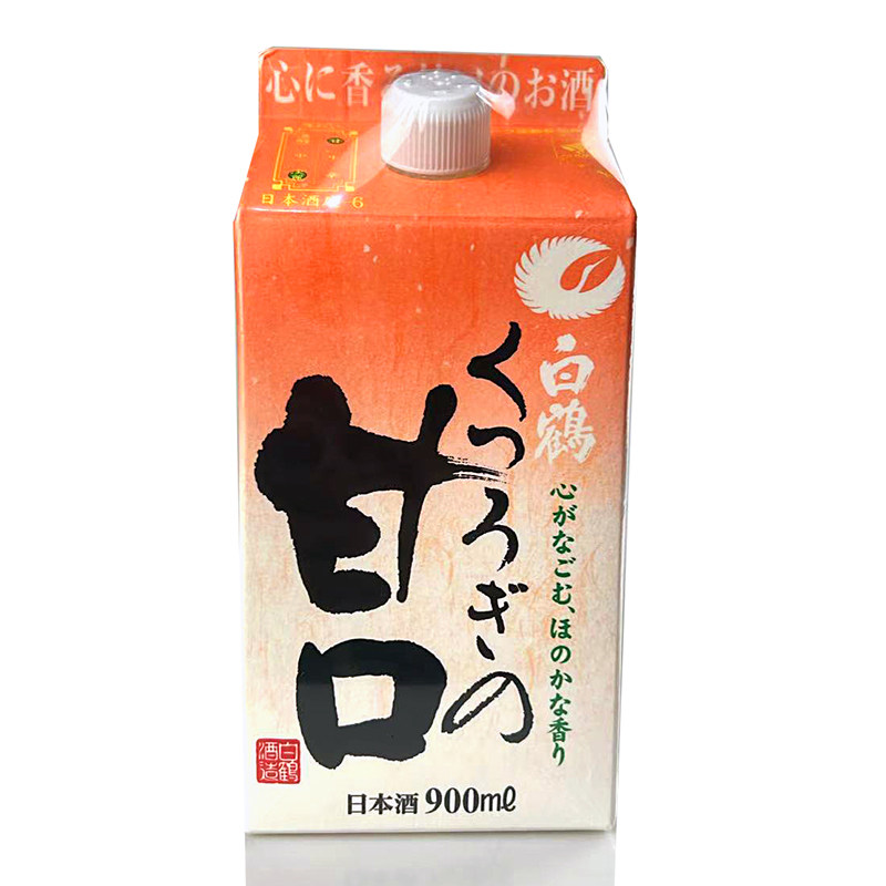 白鹤清酒清爽甘口上选圆圆纸盒
