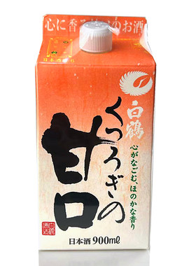 白鹤清酒清爽甘口上选圆圆纸盒