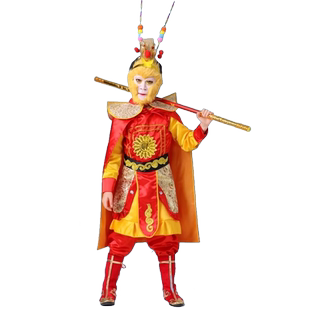 万圣节cos孙悟空服装儿童衣服美猴王男童装扮齐天大圣演出服表演