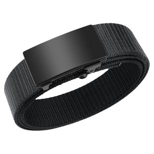 鳄鱼无牙自动扣尼龙帆布腰带休闲皮带商务百搭男士西裤牛仔裤裤带