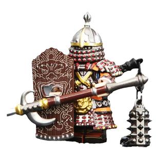 第三方明朝铁浮屠战士重甲士兵万历拼装古代装积木益智国潮人仔男