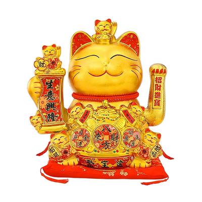 招财猫摆件自动招手开业礼物