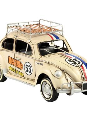 复古铁艺甲壳虫贺比53号装饰摆件