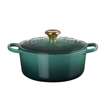 法国珐琅圣诞系列款铸铁锅酷彩