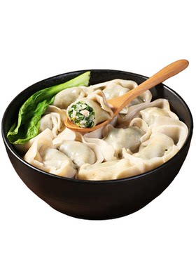 野人日记魔芋荠菜鸡肉大馄饨