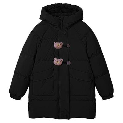 富罗迷儿童羽绒服2025冬季新款保暖加厚女款青少年宝宝中长款外套