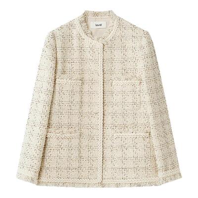 Laurel劳芮新款小香风圆领箱型外套女LWD363W00700