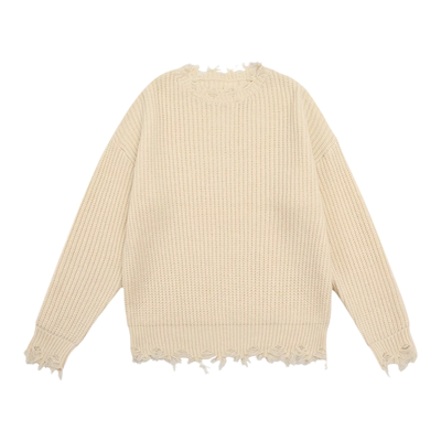 【限时优惠】破坏圆领针织衫