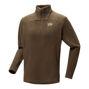 Ozark/奥索卡宽松型新品抓绒衣半拉链长袖透气舒适保暖抓绒衣男款