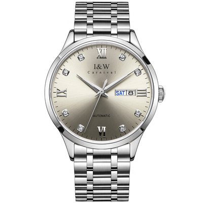 瑞士iw爱沃驰简约男士手表机械表