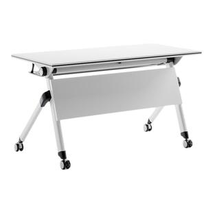 折叠会议桌椅组合双人课桌可移动拼接酒店职员办公桌长条桌培训桌