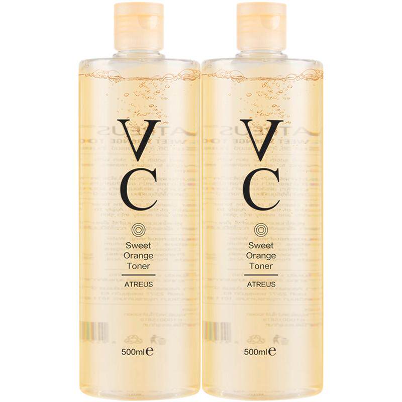 麦德龙泰国ATREUS VC爽肤水化妆水提亮补水保湿500ml*2 临期