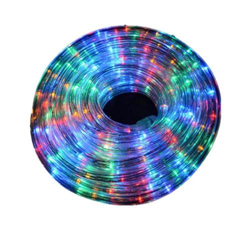圆形led灯带360度发光彩虹管节能防水户外装饰七彩跑马灯条送插头