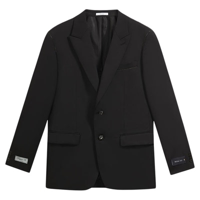 ZIOZIA四季商务男士纯色简洁韩版正装修身西服外套ZSB11102B