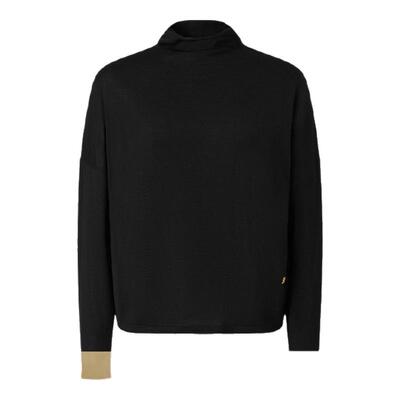 尹默细支美丽诺气质羊毛针织衫女