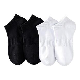船袜夏季袜子短袜男黑白纯色薄吸汗防臭篮球运动袜女低帮学生袜