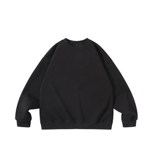 GcBrand Lab CrewNeck 纯色基础款 美式休闲宽松情侣长袖卫衣圆领
