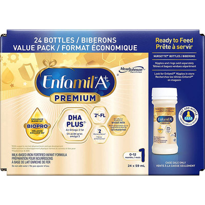 加拿大进口铂金版美赞臣液态水奶