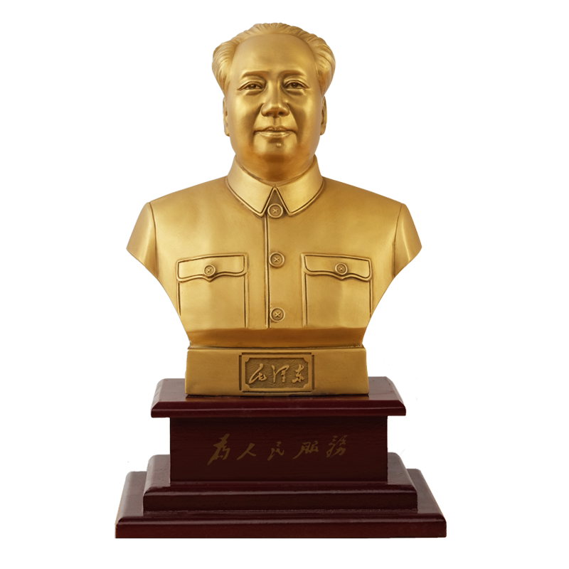 伟人像铜像客厅玄关装饰半身黄铜雕塑 像办公室大厅前台摆件