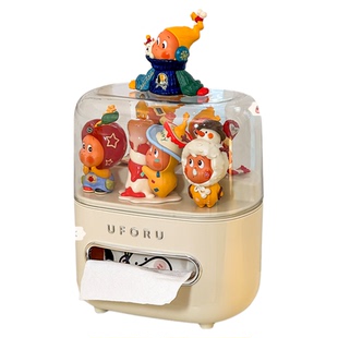 纸巾盒盲盒收纳一体创意星星人手办抽纸盒桌面可爱多功能餐巾纸盒