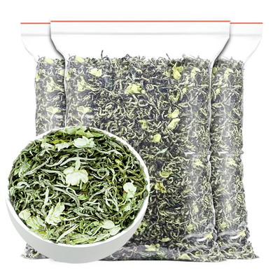 茉莉花茶毛尖绿茶口粮新茶叶浓香型花草茶散装茉莉绿茶袋装飘雪茶