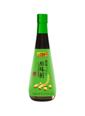 李锦记薄盐醇味鲜500ml