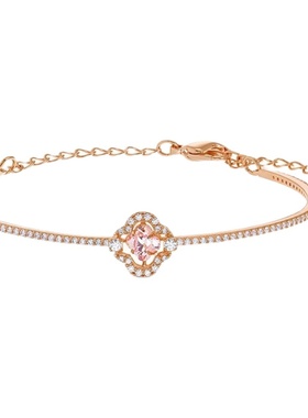 3家新款花朵四叶草的女粉色首饰