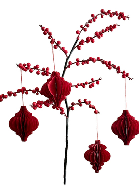 壹屿·新年乔迁装饰花发财果