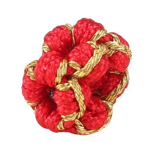 金泉华金边桃花结平结线圈拉圈手工编织手链项链diy饰品配件材料