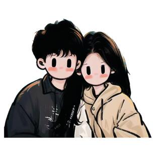 新年头像定制卡通情侣手绘Q版画像动漫代画newmasus代画插画设计