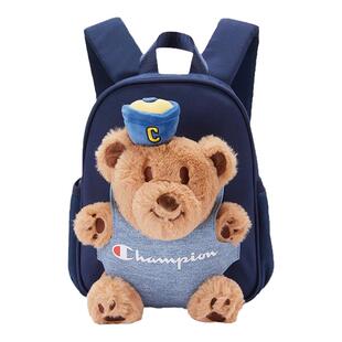 Champion冠军小童25秋冬幼儿园宝宝新年礼物可爱小熊双肩书背包