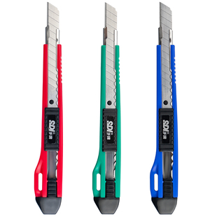 SDI手牌0404D小号美工刀裁纸切割锐利自带刀片办公裁割不锈钢介刀