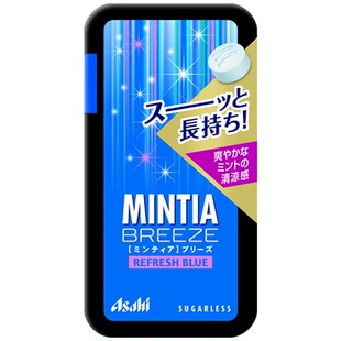 日本本土版朝日asahi mintia进口薄荷糖润喉糖清爽提神水果味低卡