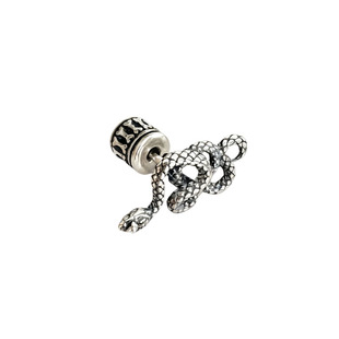 睡莲生生世世 原创设计925纯银缠绕蛇元素耳钉小众新款个性耳饰