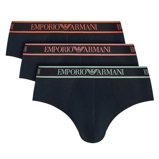 Armani/阿玛尼EA 男士鹰标3件装休闲三角内裤 EM000258 AF20669